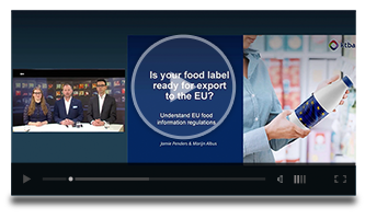 Webinar Food label ready for export to EU